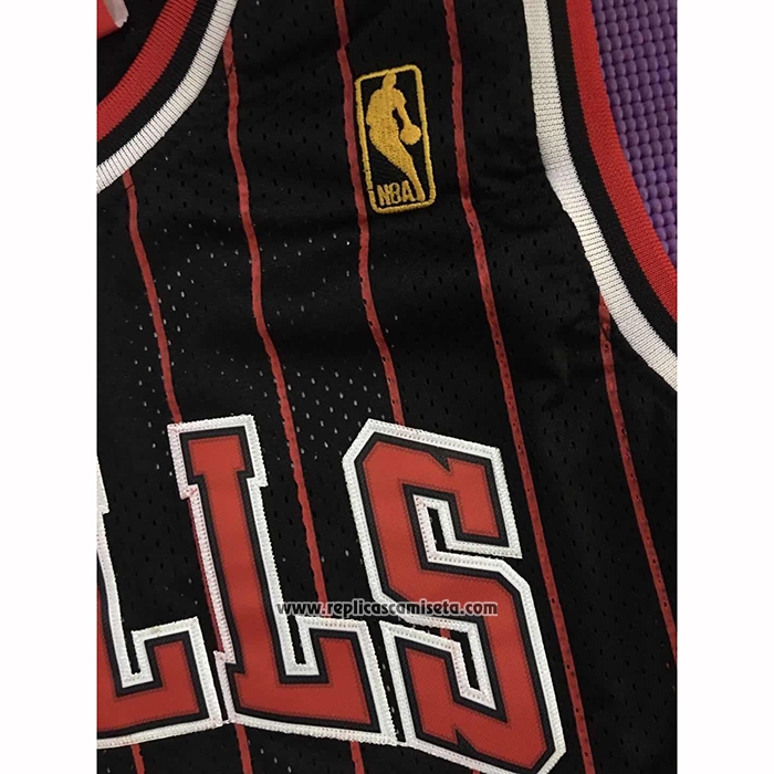 Camiseta Chicago Bulls Michael Jordan #23 Hardwood Classics Throwback 1996-97 Negro